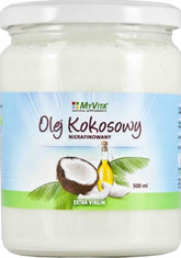 Olio di cocco non raffinato 500 ml MYVITA